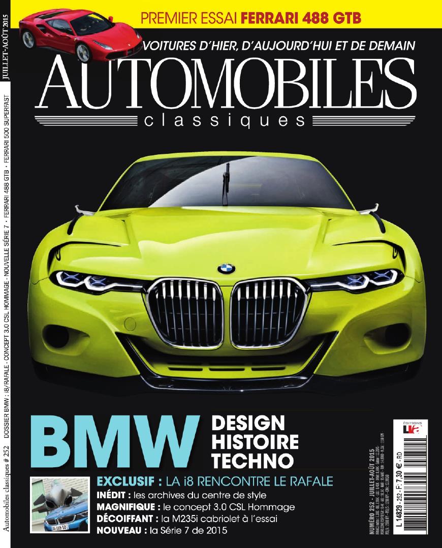 Журнал Automobiles Classiques N 252, Juillet/Aout 2015